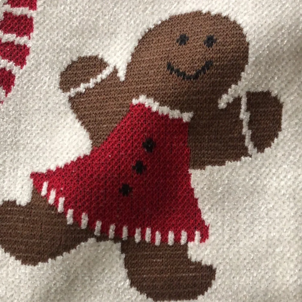 Jingles & Joy GINGERBREAD & CANDY CANES Throw Blanket Christmas Holiday
